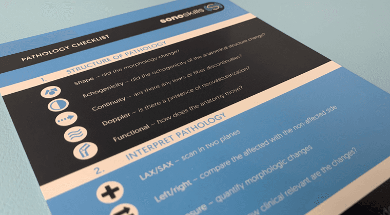 SonoSkills Pathology Checklist