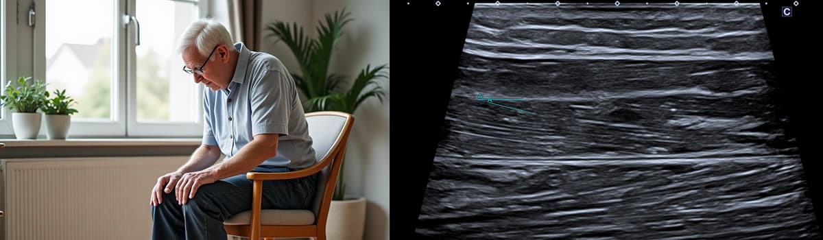 Early Sonographic Detection of Muscle Wasting in Geriatrics or Chronic Diseases